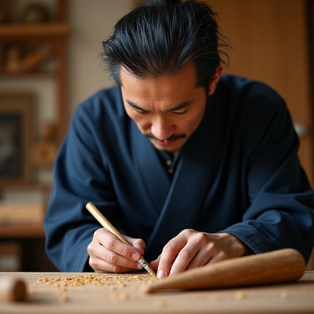 熟練職人の手作業